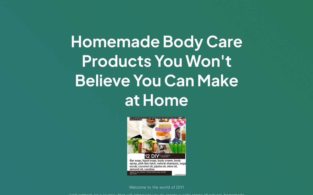 12 Home Made Body Care Products You Wont Believe You Can Make At Home